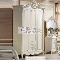 tu quan ao 3 canh 3 buong gophong cach phap h8801d3