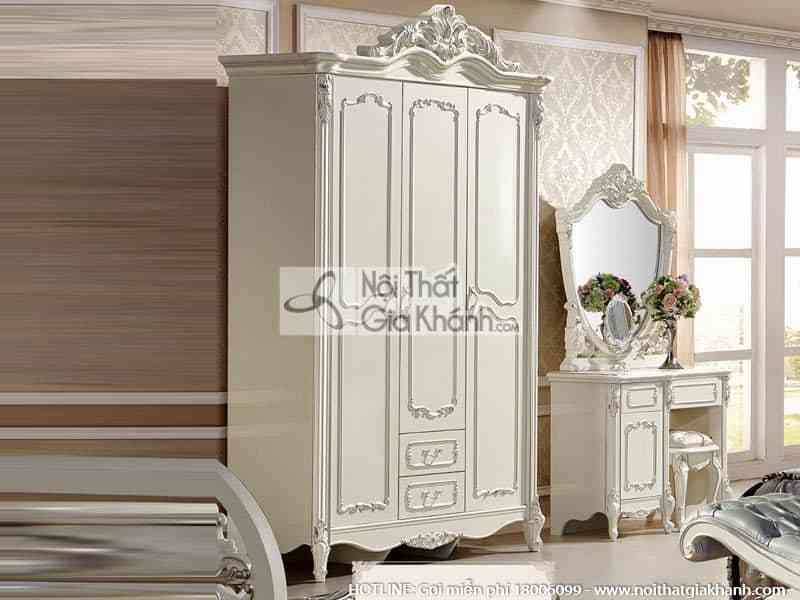 tu quan ao 3 canh 3 buong gophong cach phap h8801d3