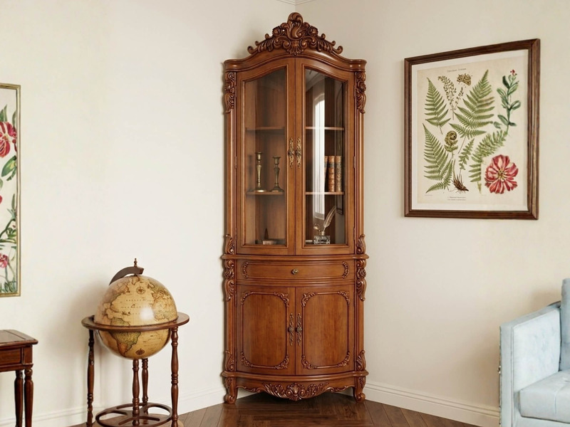 Tủ Rượu Góc Valmont Curio Nhập Khẩu TR01