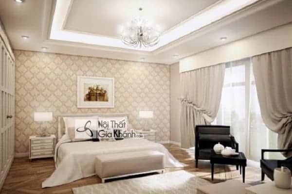 Giường ngủ hài hòa với phong cách nội thất tổng thể phòng ngủ