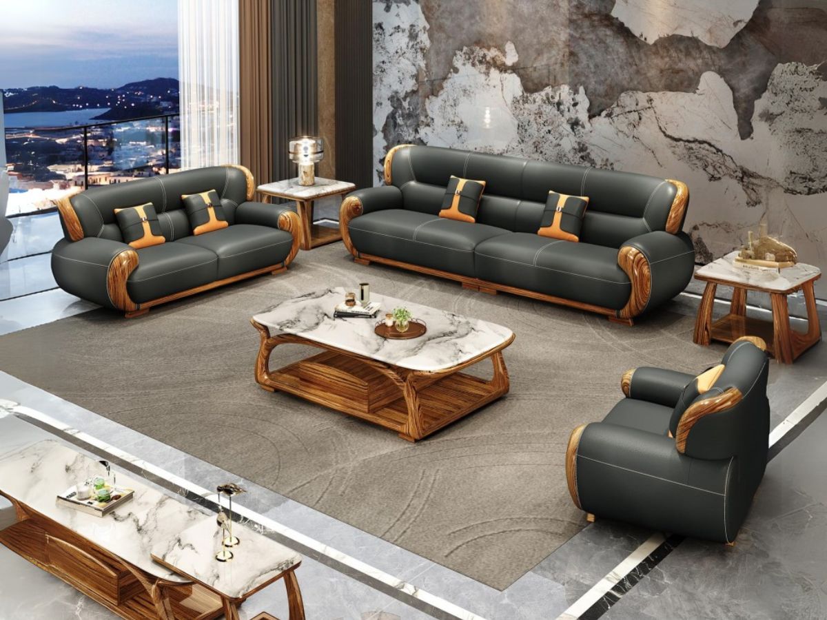 Bộ Sofa Gỗ Mun SBF311-124