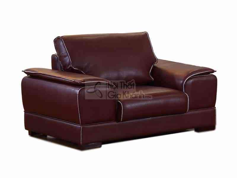 Ghế sofa tân cổ điển đơn da bò Ý 6917 giá 20 triệu đồng