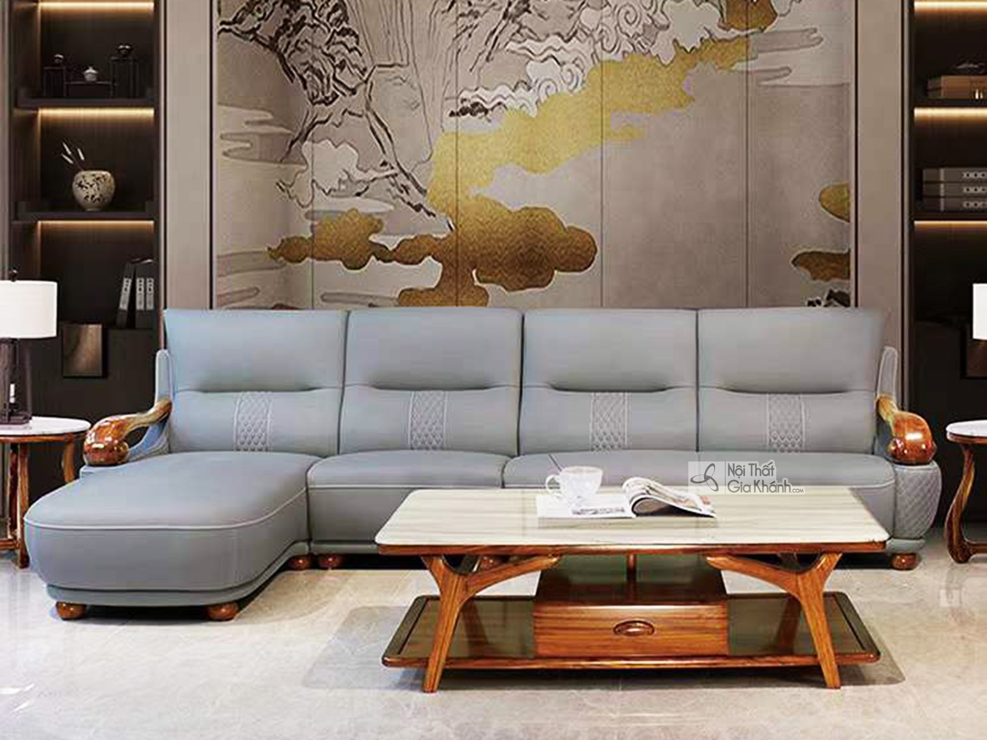 Bộ Sofa Gỗ Mun SBF311-124