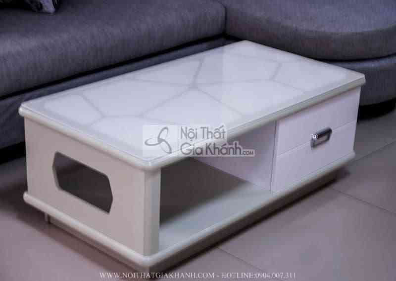 Bàn trà mặt kính cường lực nhập khẩu HC81-1