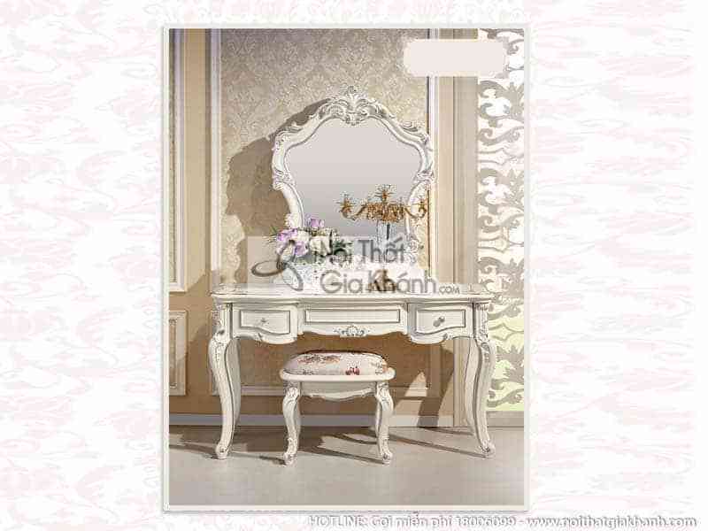 Bàn trang điểm màu trắng French White 8801C (2)
