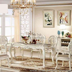 Bộ bàn ghế ăn phong cách Hàn Quốc 8801CTBG