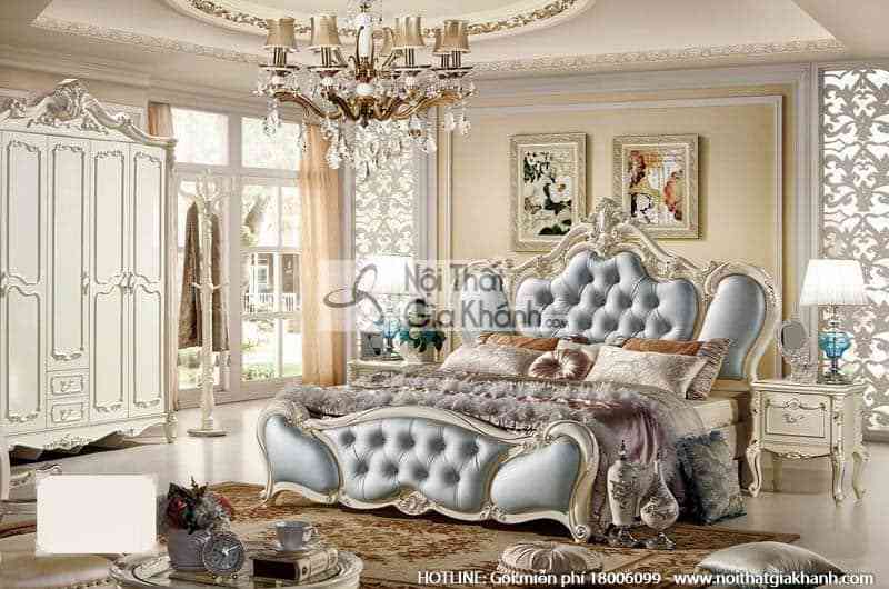 bo giuong ngu 1m8 don gian tinh te french white 8809abg