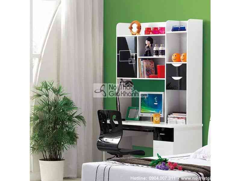 Bàn học thẳng kèm giá sách H830-3