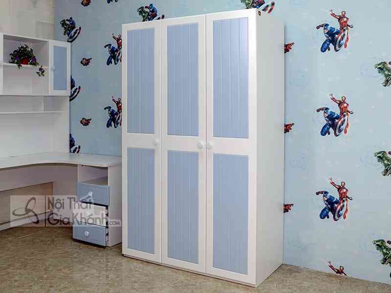 Tủ áo trắng xanh 92E3
