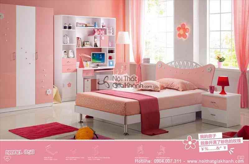bo phong ngu vuong mien hong cho be gai h850