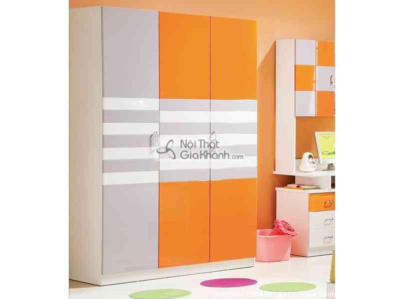 Tủ quần áo gỗ ép không bị nấm mốc phong cách Hàn Quốc