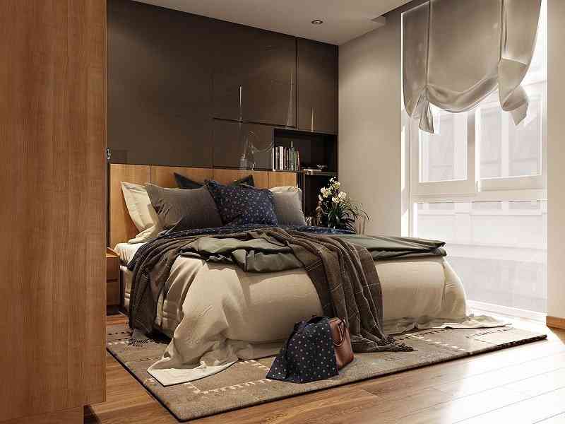 Bố trí phòng ngủ 3x3m màu tương đồng