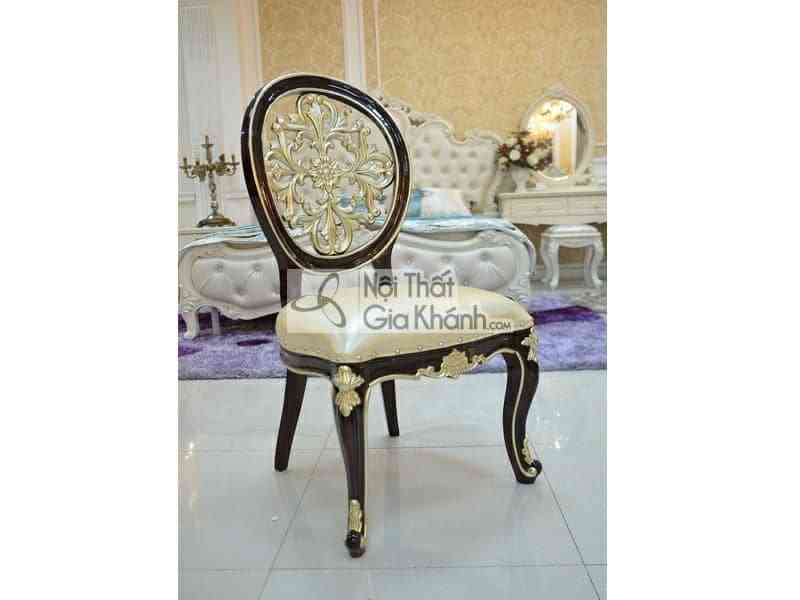 Ghế ăn bọc da họa tiết cổ điển 8801-3
