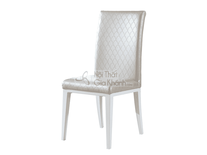Ghế ăn da cao cấp cho bàn ăn màu trắng nhập khẩu CY011606