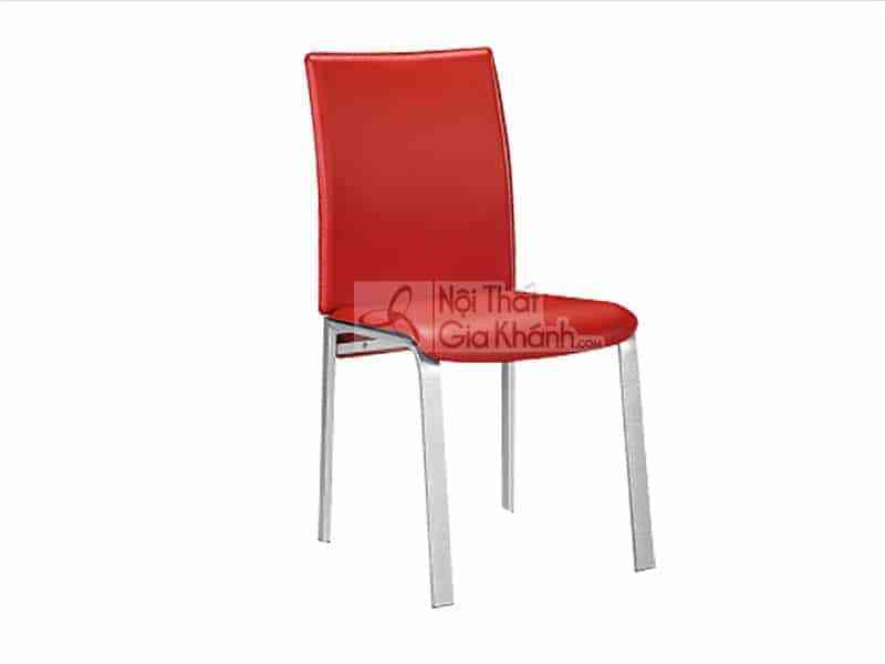 Ghế ăn da hiện đại nhập khẩu màu đỏ C363