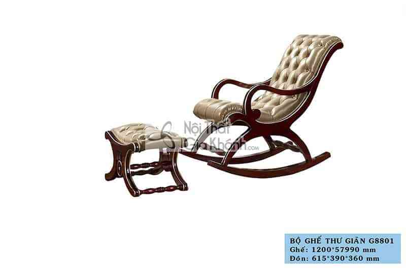 Ghế sofa bập bênh thư giãn cổ điển gác chân phù hợp đọc sách