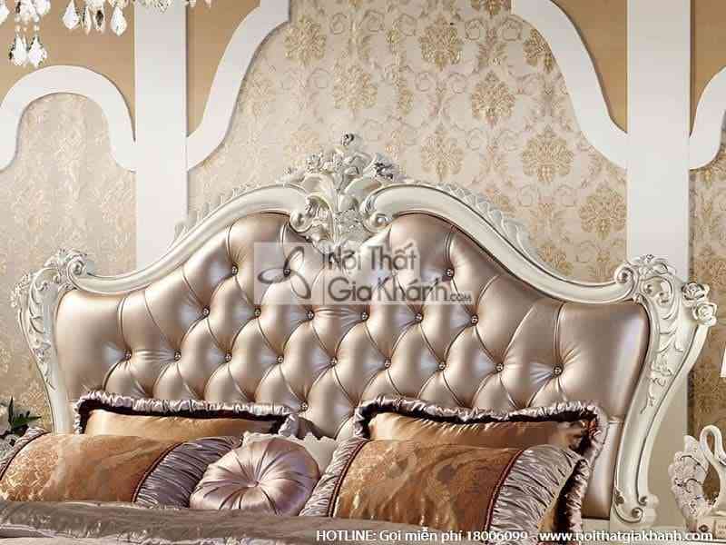 Giường ngủ (1m8x2m) French White 8805AL