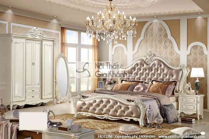giuong ngu 1m8x2m french white 8805al 5