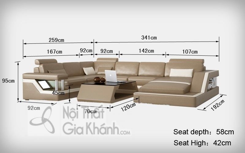kich thuoc ghe sofa chuan va cach chon sofa phu hop dien tich phong 4