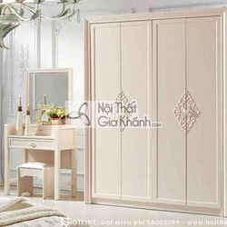 Tủ áo 4 cánh phong cách Hàn Quốc A683D