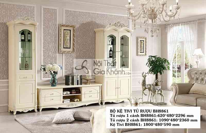 Kệ tivi phòng khách nhà ống đẹp, tiết kiệm không gian Kệ tivi phòng khách nhà ống