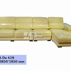 sofa tan co dien da 3 bang goc trai mau kem 618sf