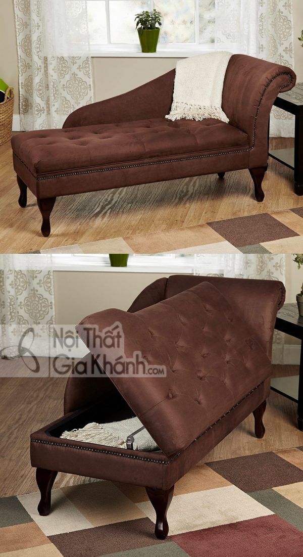 Ghế Chaise dài với ngăn chứa