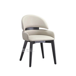 Ghế ăn GHY922 được chụp từ góc chếch phía trước, nổi bật với thiết kế hiện đại và thanh lịch. Ghế có phần lưng tựa và đệm…