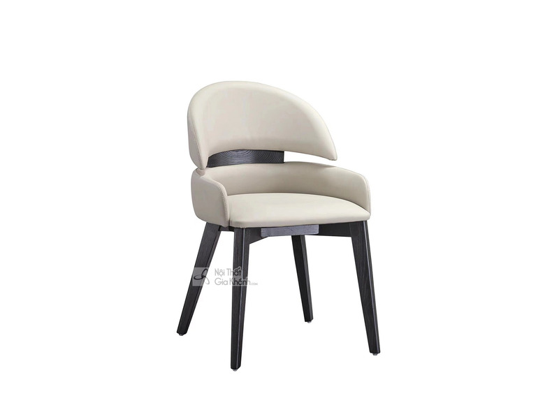 Ghế ăn GHY922 được chụp từ góc chếch phía trước, nổi bật với thiết kế hiện đại và thanh lịch. Ghế có phần lưng tựa và đệm…