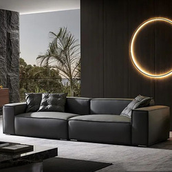 Sofa băng hiện đại SFA33-4 được chụp chính diện, hơi chếch sang phải, làm nổi bật toàn bộ chiều dài của sofa trong không g…
