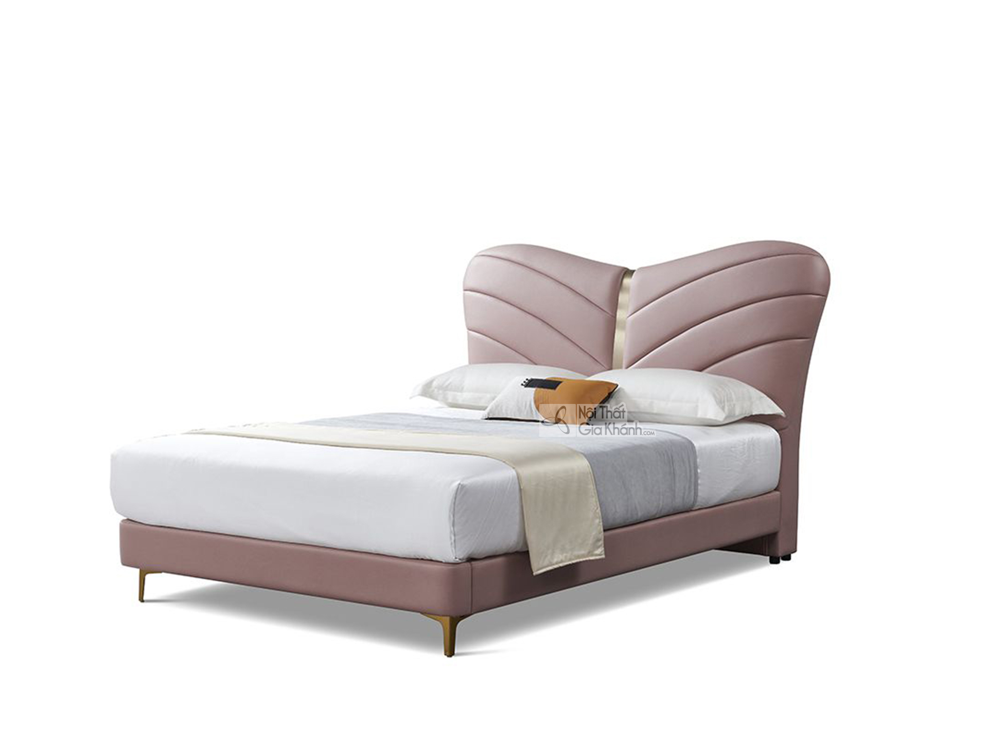 Giường Ngủ Bọc Da Cao Cấp Nhập Khẩu 1M5*2M GIC032-15