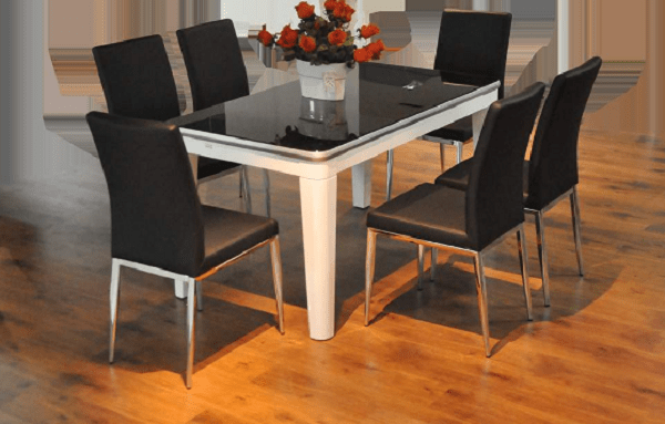 Bộ bàn ăn inox vuông