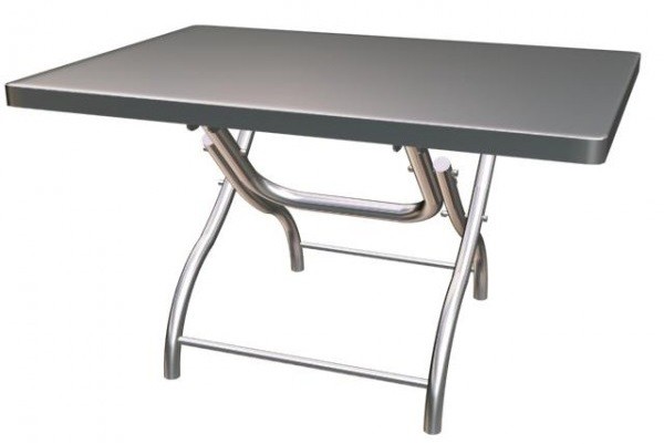Bộ bàn ăn inox gấp gọn tiện dụng