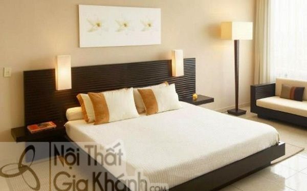giường ngủ gỗ dổi chân khối
