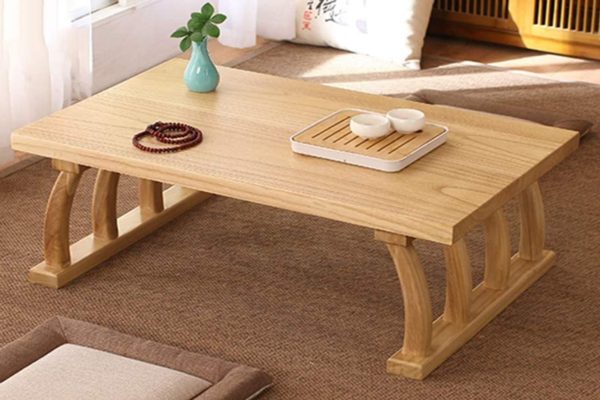 Mẫu bàn trà Nhật Bản kết hợp bếp điện thông minh