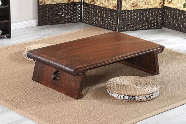 Mẫu bàn trà Nhật Bản kết hợp bếp điện thông minh