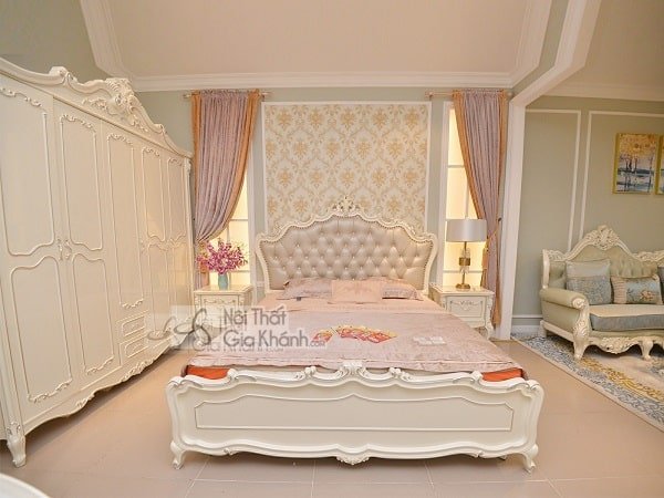 Giường ngủ phong cách châu Âu kích thước lớn cho phòng ngủ master