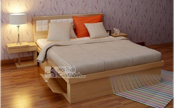 Mẫu giường ngủ gỗ sồi tân cổ điển hoàng gia GK8805