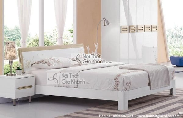 Giường ngủ gỗ hộp nhìn tổng thể không khác giường thông thường