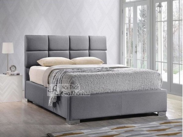 Mẫu 8: Giường hộp gỗ công nghiệp mang hình khối rõ ràng