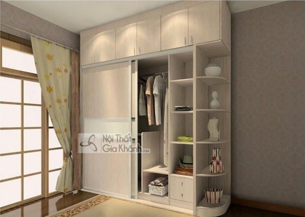 Mẫu tủ quần áo cánh trượt thanh lịch, đa năng cho chung cư