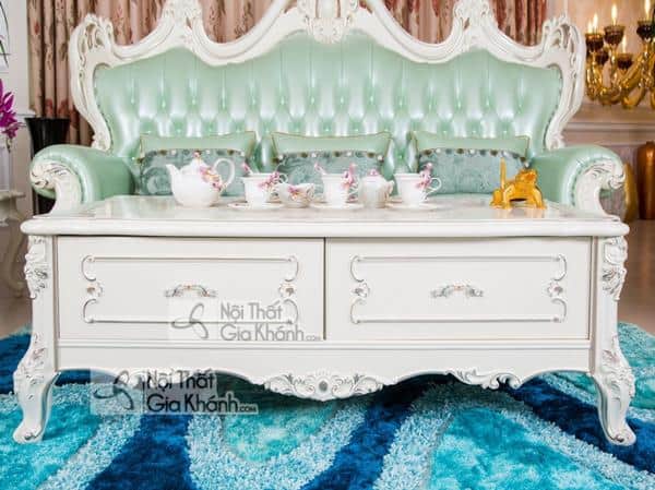 Bàn trà gỗ cao cấp hình chữ nhật