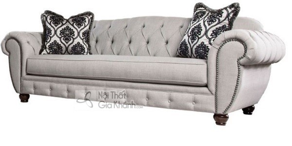 Sofa tân cổ điển màu xám mẫu 15