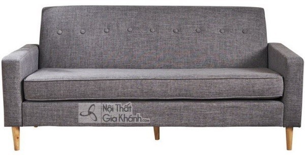 Sofa xám chân gỗ mẫu 25