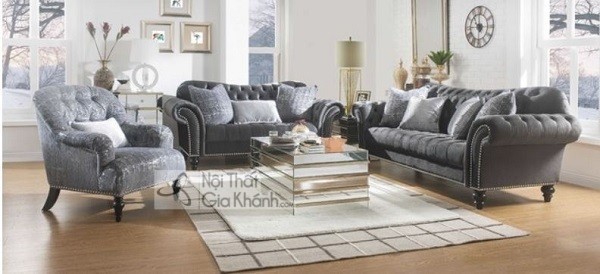 Sofa ghi xám Hà Nội mẫu 37