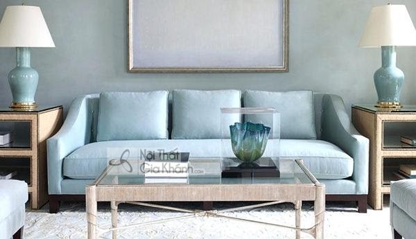 sofa màu xanh nhạt