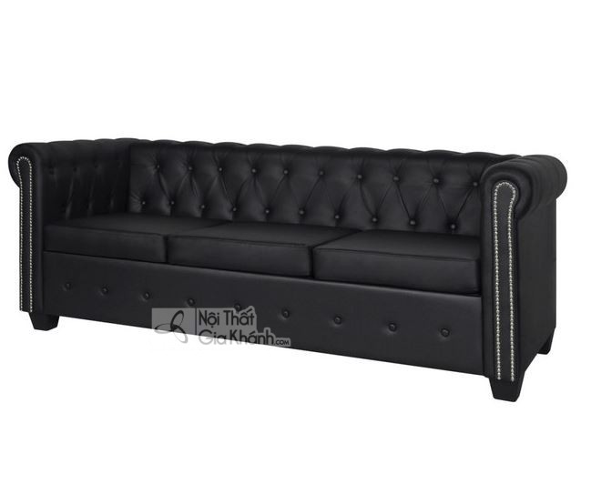 sofa phong khach mau den