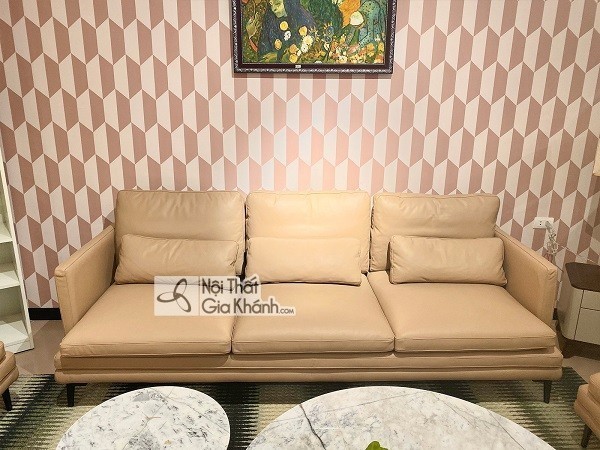 Sofa văng da bò kiểu Ý phong cách hiện đại