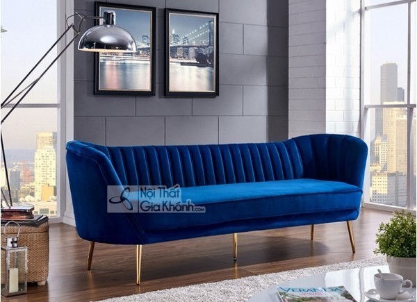 sofa nhung mau navy