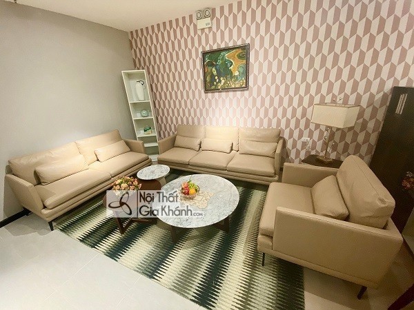 Sofa thiết kế hiện đại phù hợp không gian phòng khách rộng tại Hà Nội